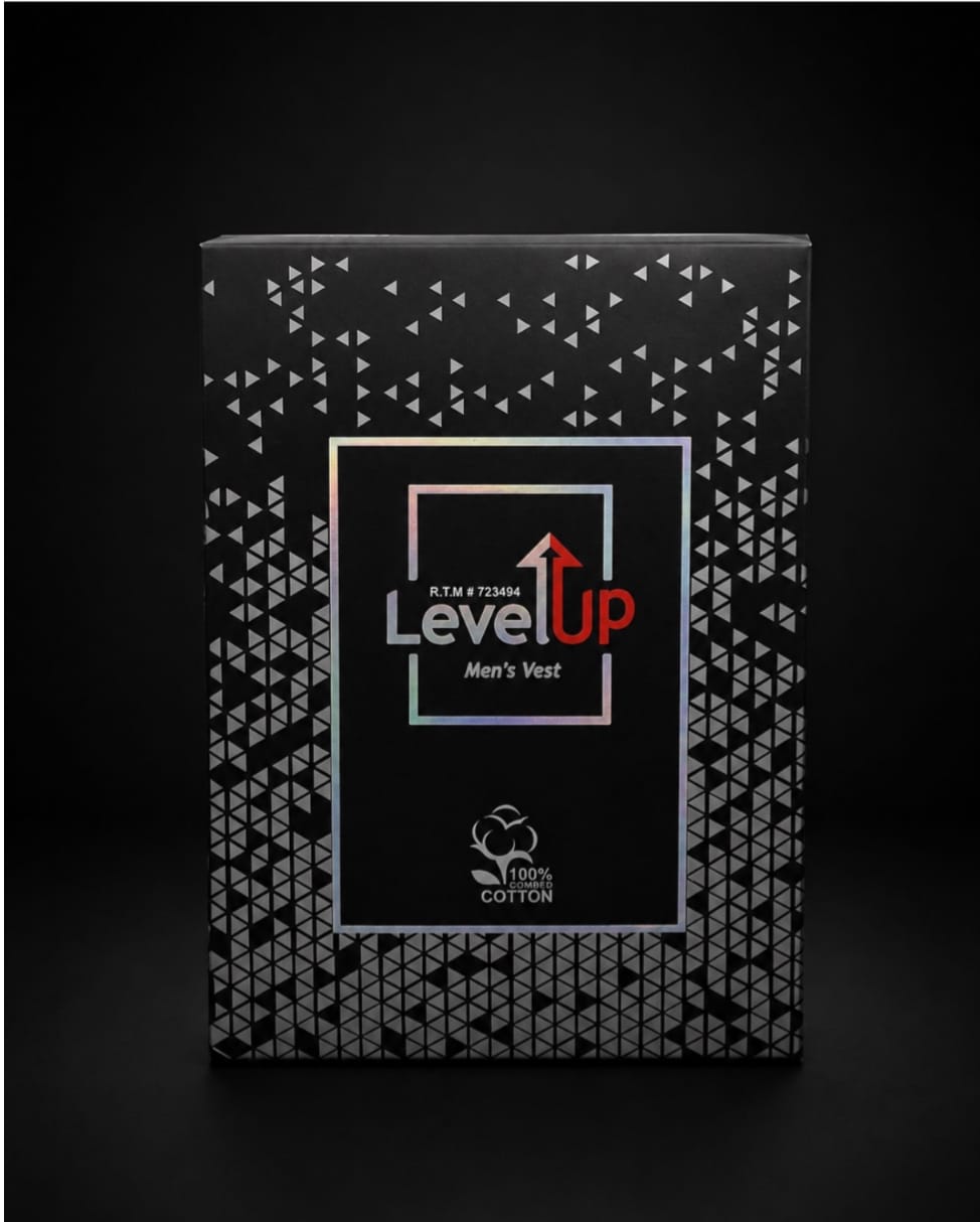 Level Up White sleeve Less Vest - Pack Of 3