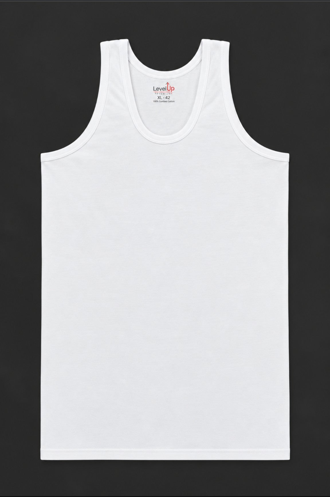 Level Up Supreme White Sleeveless Vest – Single Piece