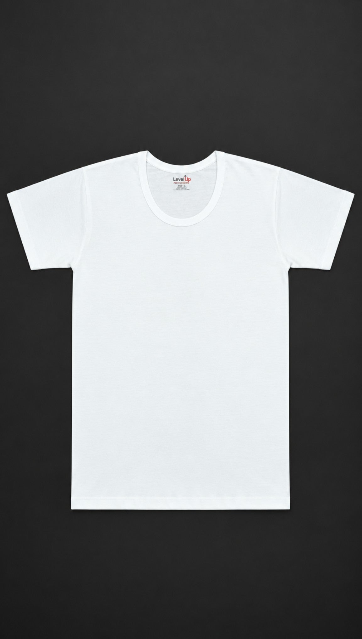 Level Up White Half Sleeve Vest - Pack Of 3