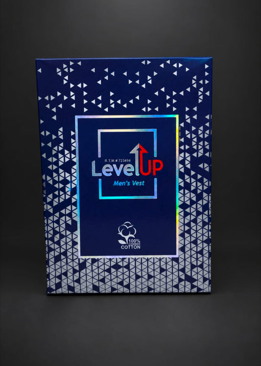 Level Up White Half Sleeve Vest - Pack Of 3