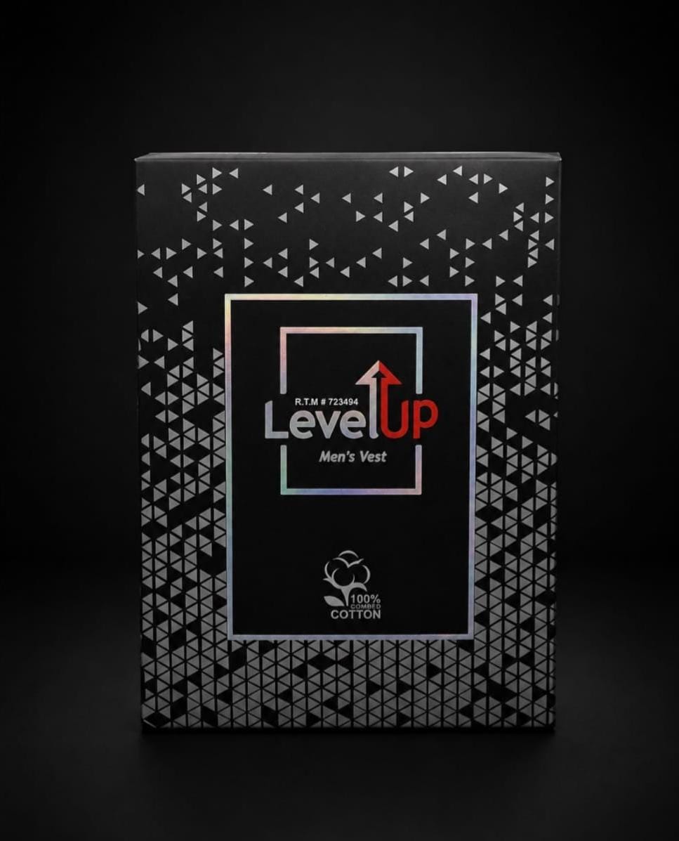 Level Up White Sleeveless Vest - Pack Of 6